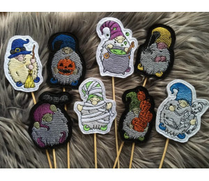 Stickserie ITH - Halloween Gnomes Stecker